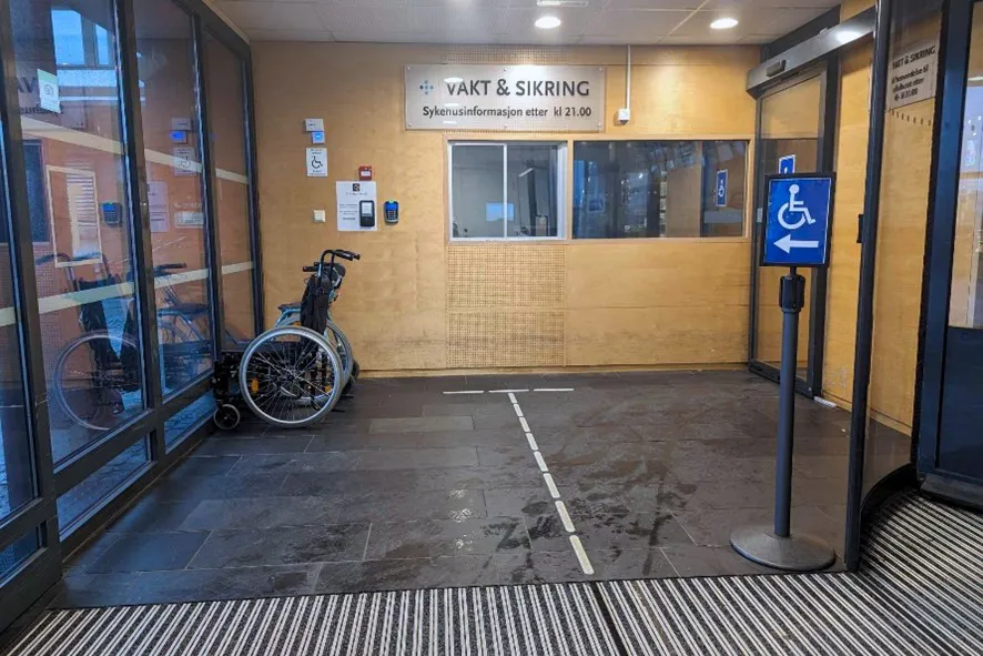 A bike is parked in a parking garage