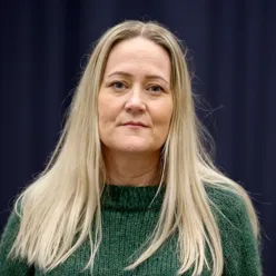 A person with long hair