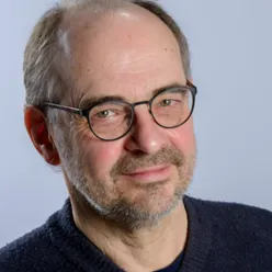A man wearing glasses