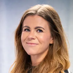 A woman with long hair