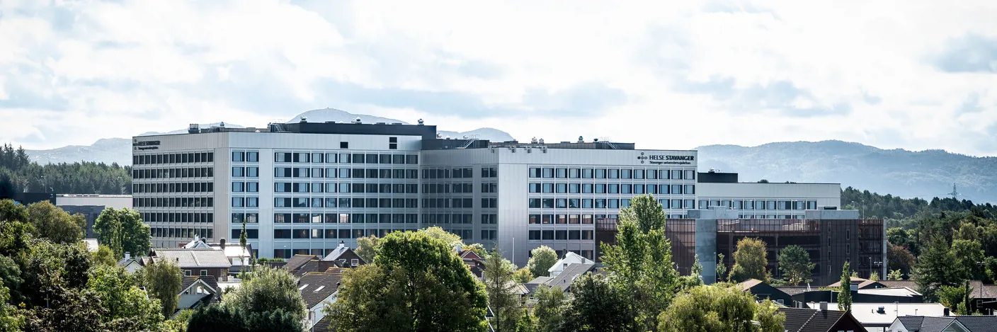 Oversiktsbilde over det nye sykehuset på Ullandhaug