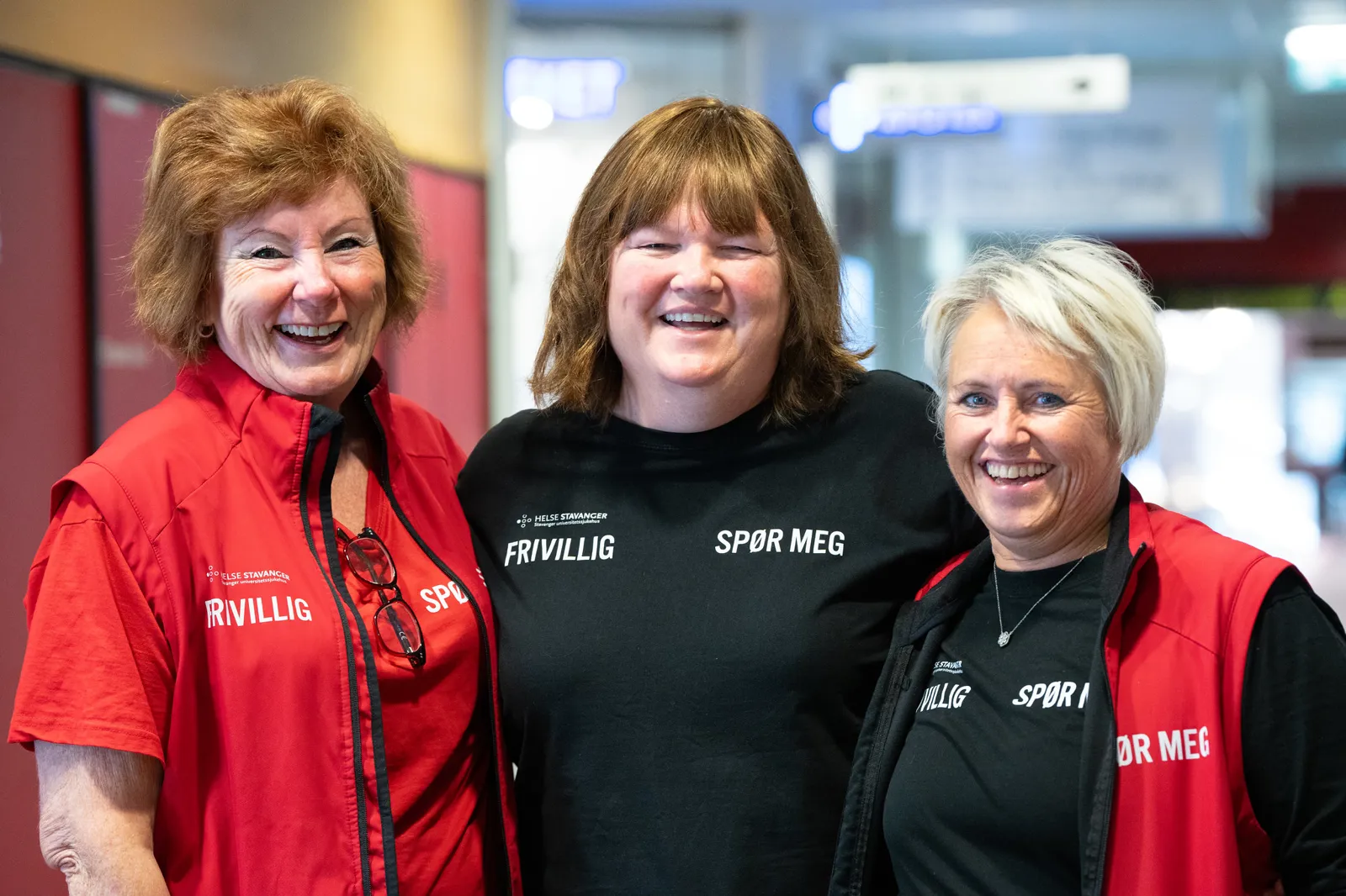 A group of women smiling