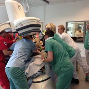 Simulering under en maskin.