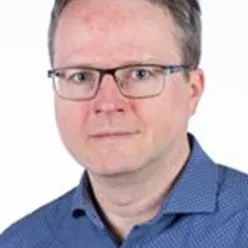 A man wearing glasses