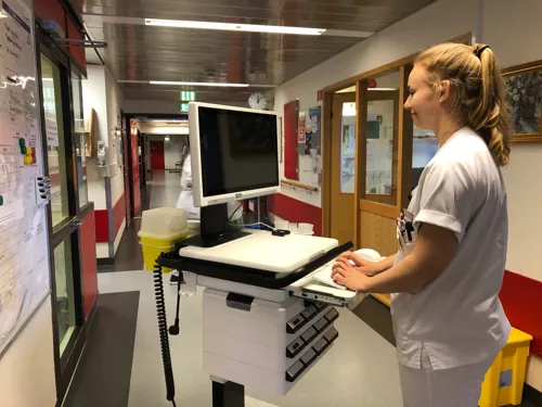 Den mobile arbeidsstasjonen gjør arbeidsdagen bedre for medarbeidere på SUS.