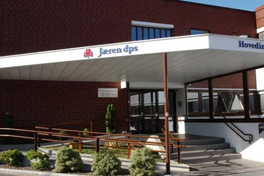 Hovedinngangen på Jæren DPS. Bilde.